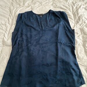 White House Black Market Deep Blue Blouse